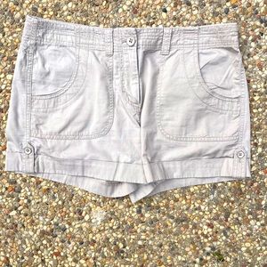 Ann Taylor, Light Khaki, Cargo Shorts, Size 6